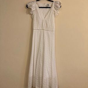 NWOT Blue Rain Eyelet Dress